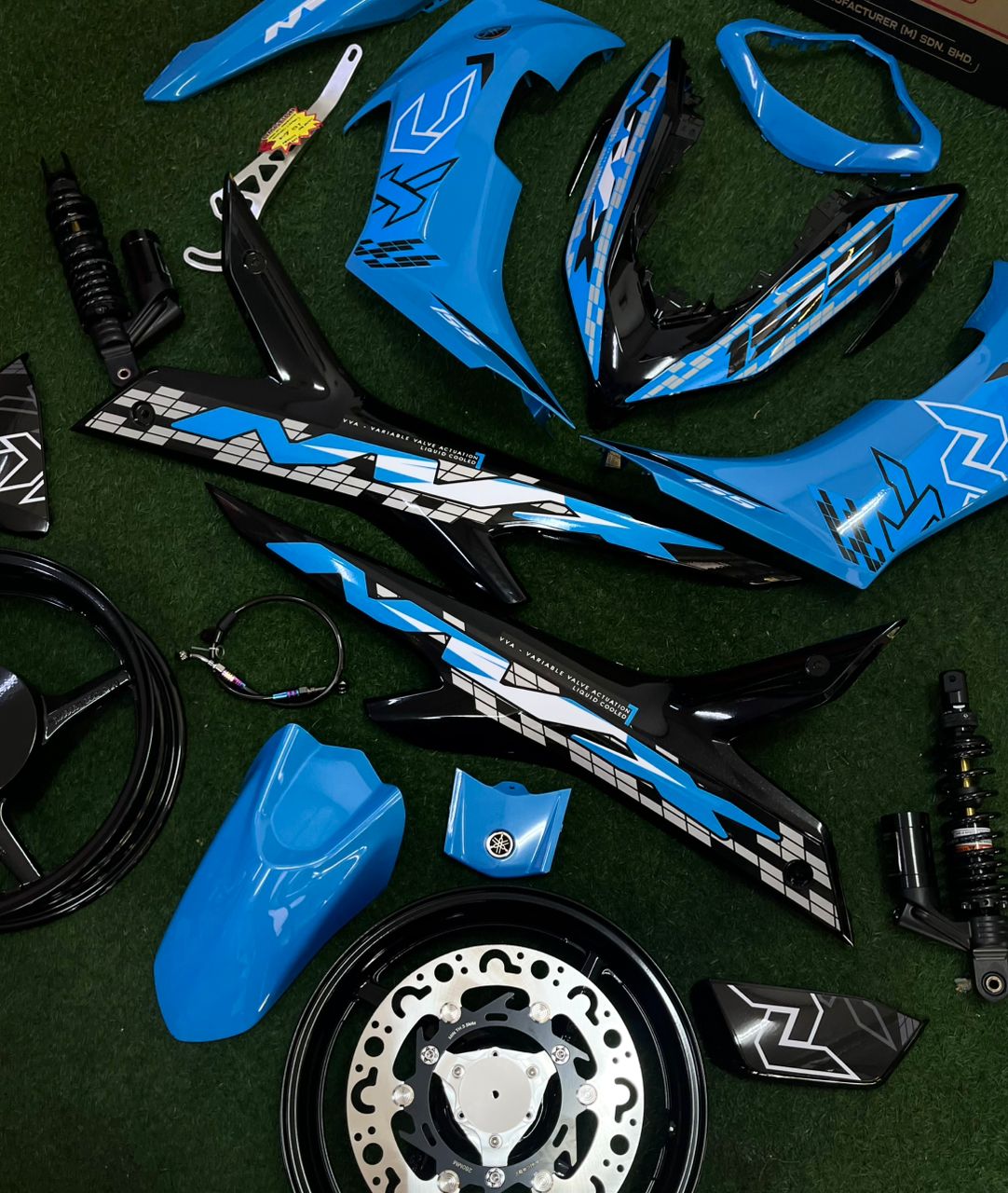 COMBO SET NVX BLUE X BLACK COLOUR