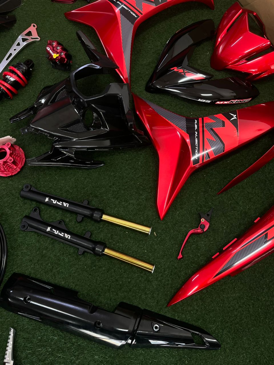COMBO MX KING MERAH LC V8
