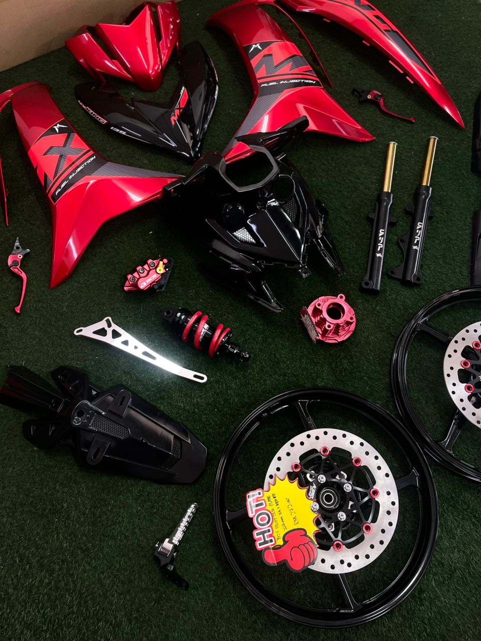 COMBO MX KING MERAH LC V8